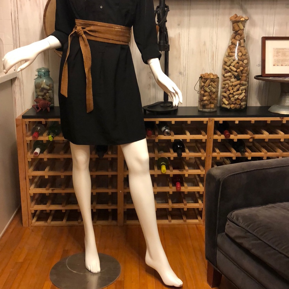 Black Shirt Dress - Picture 3 of 3